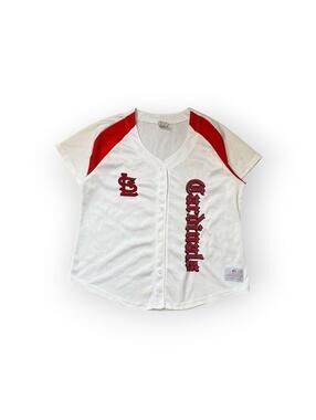 Vintage St. Louis Cardinals Old English Jersey Size 2XL Majestic Women’s